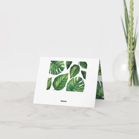 Tropisch danke zu merken (Rückseite)