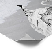 Tropisch-druckbare Kunst und Kunst in Schwarz und Poster (Ecke)