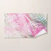 Tropisch erröten das tadellose grüne weiße Blumen Handtuch (Handtuch)