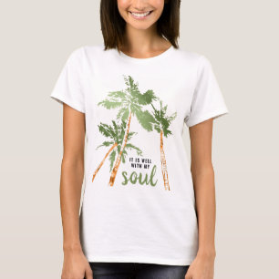 Tropisch Es Geht Mir Gut Mit Meiner Seele Palmen M T-Shirt