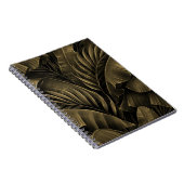 Tropisch Exotic: Grunge Goldene Natur Notizblock (Rechte Seite)