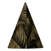 Tropisch Exotic: Grunge Goldene Natur Partyhütchen (Rückseite)