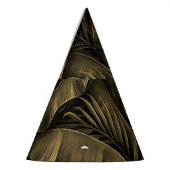 Tropisch Exotic: Grunge Goldene Natur Partyhütchen (Links)