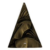 Tropisch Exotic: Grunge Goldene Natur Partyhütchen (Rechts)
