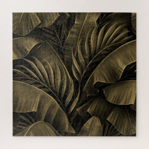 Tropisch Exotic: Grunge Goldene Natur Puzzle