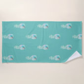 Tropisch exotisch, Ananas Strandtuch (Vorderseite)