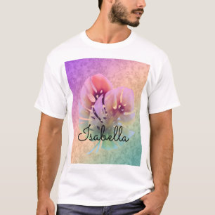 Tropisch exotische helle Monstera Blätter Aquarell T-Shirt