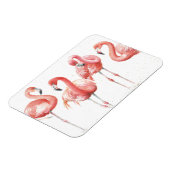 tropisch | Familie Flamingos Magnet (Linke Seite)
