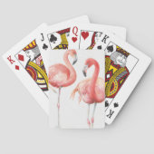 tropisch | Familie Flamingos Spielkarten (Rückseite)