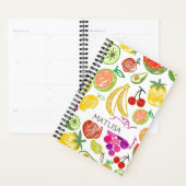 Tropisch farbenfrohe Frucht Girly Trendy Name Cust Planer (Anzeige)