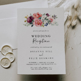 Tropisch farbenfrohe Sommerhochzeit Einladung