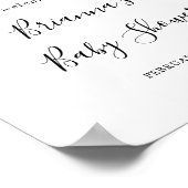 Tropisch farbenfrohe Summer Baby Dusche Willkommen Poster (Ecke)