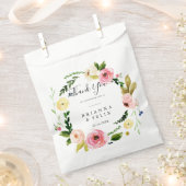 Tropisch farbenfroher Herbst florale Danke Hochzei Geschenktütchen (Ausgeschnitten)