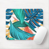 Tropisch-farbige Blätter Natur Mousepad (Mit Mouse)