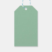 Tropisch-farbige Herbsthochzeit Begrüßung Geschenkanhänger (Rückseite)