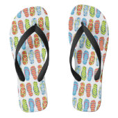 Tropisch farbiges Flip Flops-Muster Badesandalen (Fußbett)