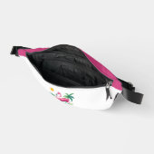 Tropisch/Florida rosa Flamingo Bauchtasche (Offen)