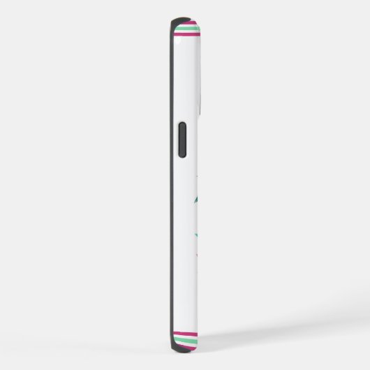 Tropisch/Florida rosa Flamingo iPhone Hülle (Rechte Seite)