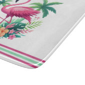 Tropisch/Florida rosa Flamingo Schneidebrett (Ecke)
