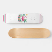 Tropisch/Florida rosa Flamingo Skateboard (Horizontal)