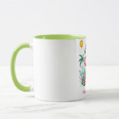 Tropisch/Florida rosa Flamingo Tasse (Links)