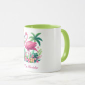 Tropisch/Florida rosa Flamingo Tasse (VorderseiteRechts)