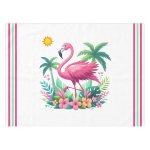 Tropisch/Florida rosa Flamingo Tischdecke
