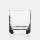 Tropisch/Florida rosa Flamingo Whiskyglas (Rechts)