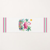 Tropisch/Florida rosa Flamingo Yogamatte (Vorderseite (Horizontal))