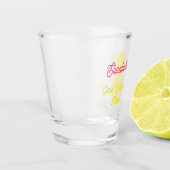 Tropisch-Gelbe Ananas-Mädchen Schnapsglas (Links)