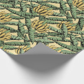 Tropisch-Gelbe Banane und Blätter Geschenkpapier (Ecke)