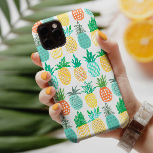 Tropisch-gelbe, moderne Ananas-Muster Case-Mate iPhone Hülle