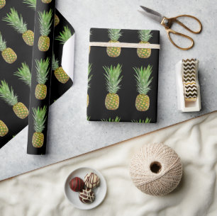 Tropisch-Gelbgrün-Ananas-Muster Geschenkpapier