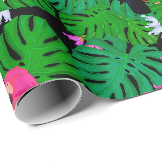 tropisch geschenkpapier (Rolleneckpunkt)