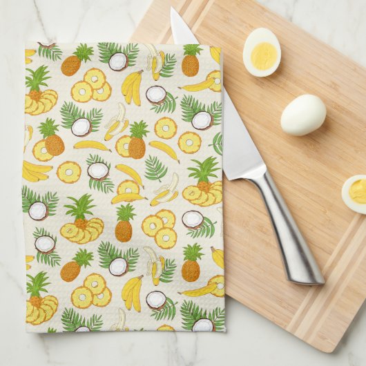 tropisch geschirrtuch (Viertel Falte)