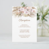 Tropisch getrocknete Pampas Gras getrocknete Palmb Begleitkarte (Stehend Vorderseite)