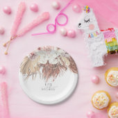 Tropisch getrocknetes Palmblätterblatt und Hochzei Pappteller (Party)