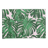 Tropisch-grüne Dschungelpalme-Blätter Kissenbezug (Vorderseite-Rechts)
