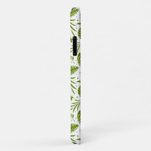 Tropisch-grünes Leaf-Muster Case-Mate iPhone Hülle (Hinten/Rechts)