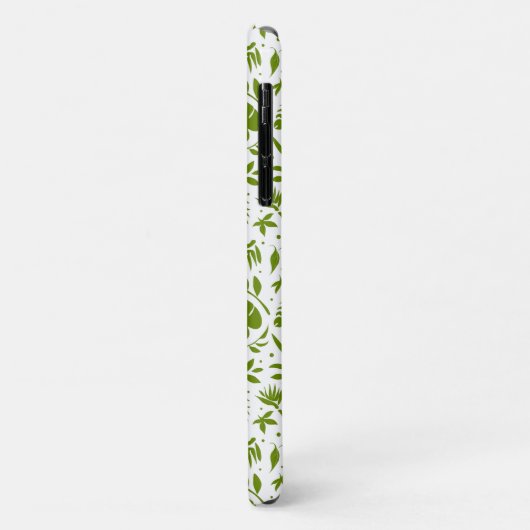 Tropisch-grünes Leaf-Muster Case-Mate iPhone Hülle (Hinten/Links)