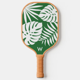 Tropisch-grünes Monogram-Paddel Pickleball Schläger