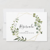 Tropisch-grünes Spanisches Hochzeitssegment (Rückseite)