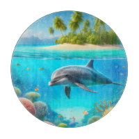 Tropisch/Hawaii farbiger Unterwasserdelphin