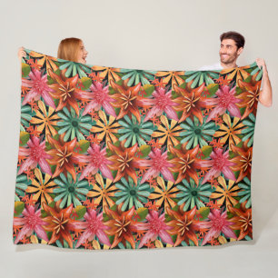 tropisch/hawaiianisch/blumenreich/Blume Fleecedecke