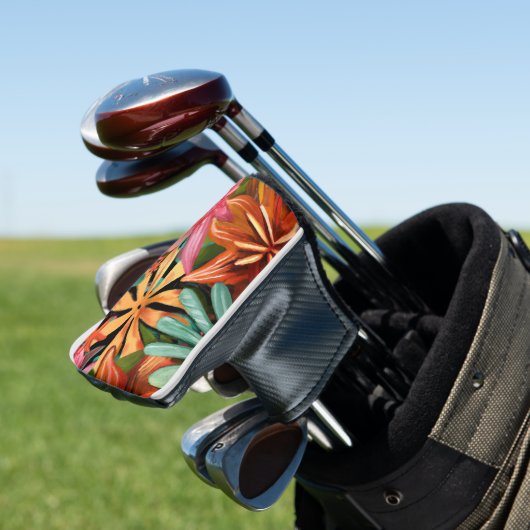 tropisch/hawaiianisch/blumenreich/Blume Golf Headcover (In Situ)