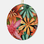 tropisch/hawaiianisch/blumenreich/Blume Keramik Ornament (Links)