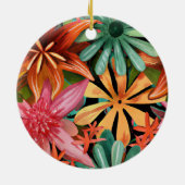 tropisch/hawaiianisch/blumenreich/Blume Keramik Ornament (Hinten)