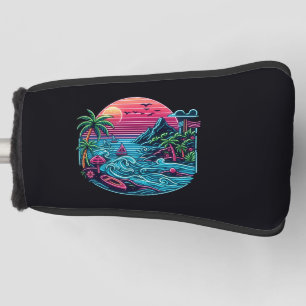 Tropisch/Hawaiianisch Neon-Strand Golf Headcover