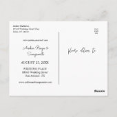 Tropisch-Hawaiianische Ananas verändern das Datum Postkarte (Rückseite)