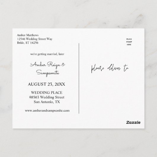 Tropisch-Hawaiianische Ananas verändern das Datum Postkarte (Rückseite)